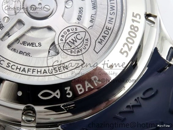 MIROTIME 0123 Portuguese Chrono IW3716 Z+F 1:1 Best Edition Blue Dial on Blue Rubber Strap A UrbanChic 7018